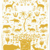 Savannah Woodland Environment Poster Yellow